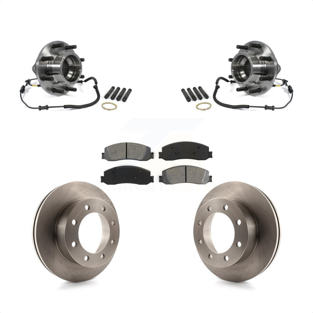 Kit de Rotor et plaquettes de frein à disque, roulement de moyeu avant, pour Ford F-350 Super Duty 4W 2012