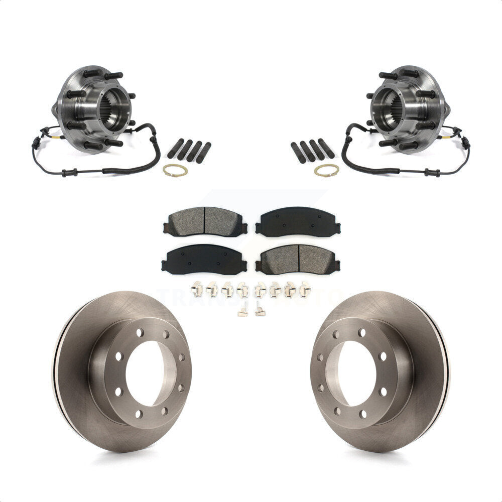 Kit de Rotor et plaquettes de frein à disque, roulement de moyeu avant, pour Ford F-350 Super Duty 4W 2011