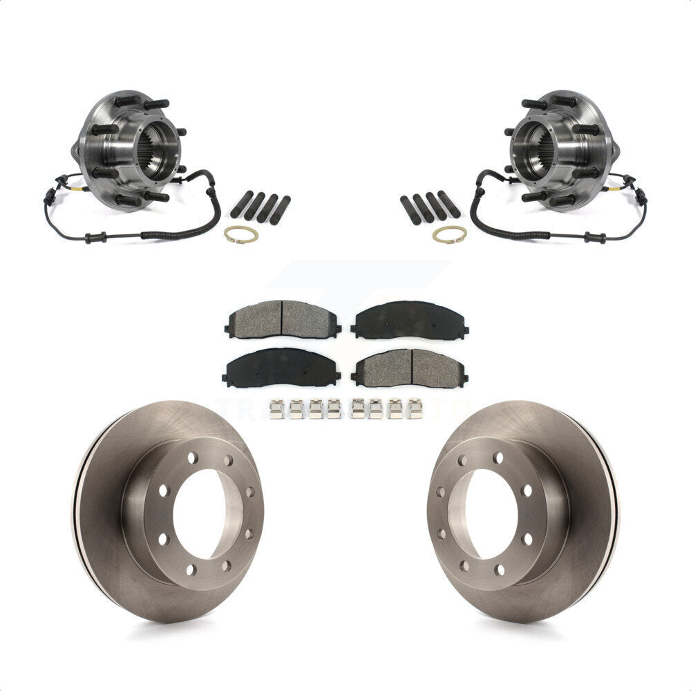 Kit de Rotor et plaquettes de frein à disque, roulement de moyeu avant, pour Ford F-350 Super Duty 4W 2013