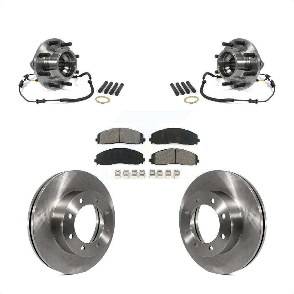 Kit de Rotor et plaquettes de frein à disque, roulement de moyeu avant, pour Ford F-350 Super Duty 4W 2014