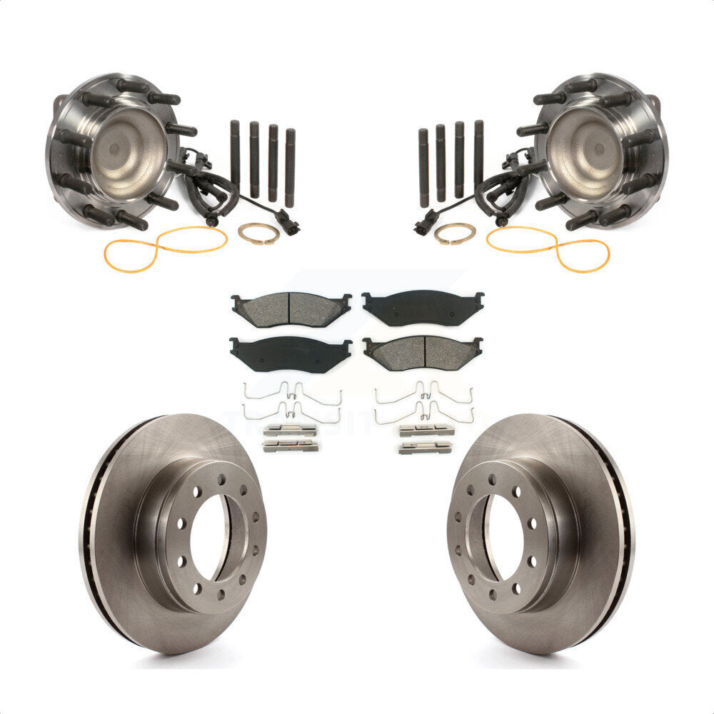 Kit de plaquettes de Rotor de frein à disque, roulement de moyeu avant, pour Ford F-450 Super Duty F-550 4 X