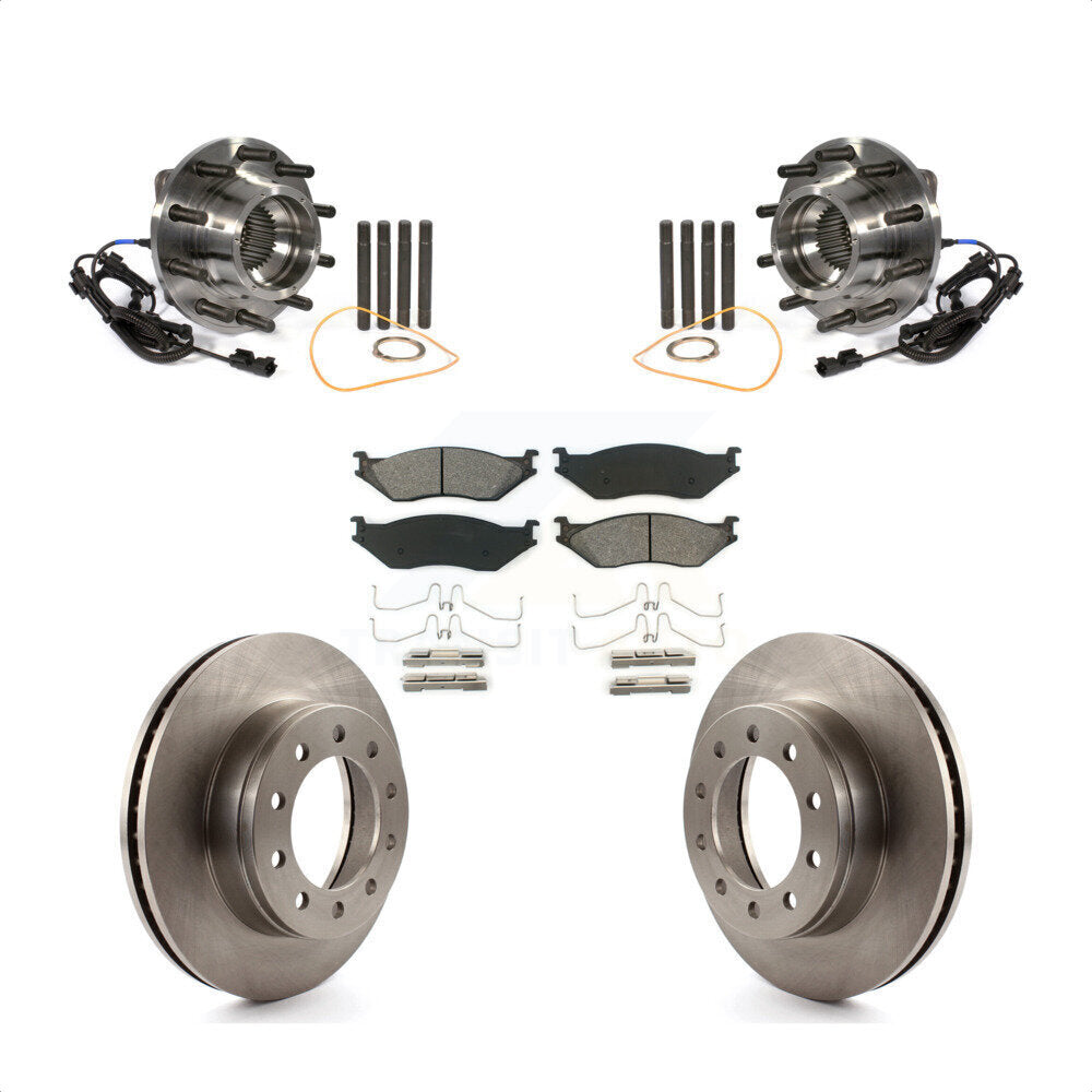 Kit de plaquettes de Rotor de frein à disque, roulement de moyeu avant, pour Ford F-450 Super Duty F-550 4 X