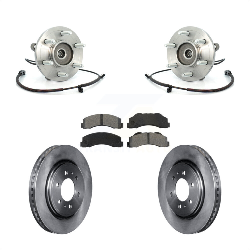 Kit de plaquettes de Rotor de frein, ensemble de roulements de moyeu avant, pour Ford F-150 Expedition Lincol