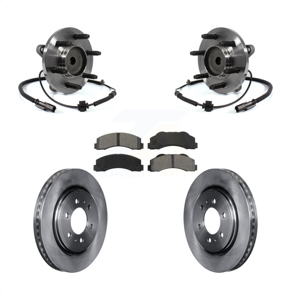 Kit de plaquettes de Rotor de frein à disque, roulement de moyeu avant, pour Ford F-150 Expedition Lincoln RW