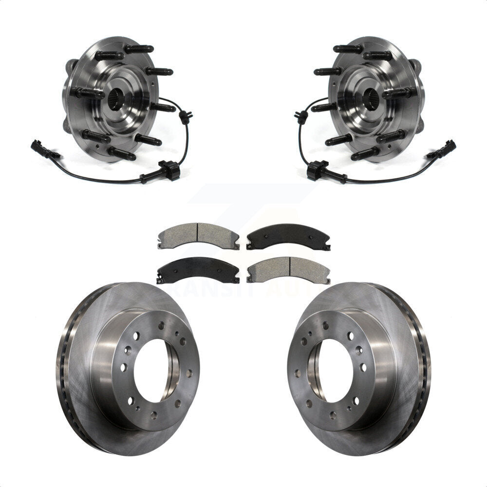 Kit de plaquettes de Rotor de frein, roulement de moyeu avant, pour GMC Chevrolet Sierra 2500 HD Silverad