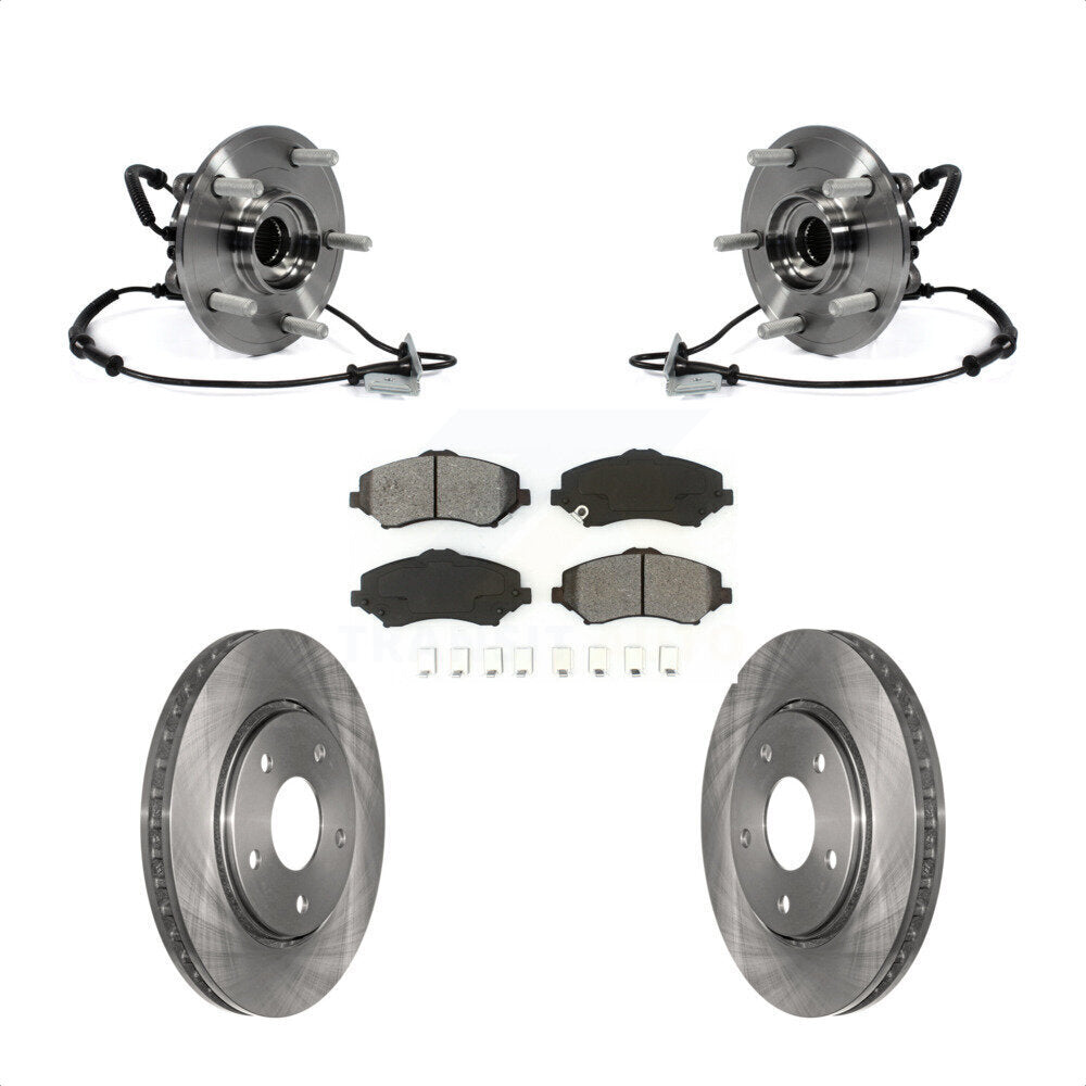 Kit de Rotor et plaquettes de frein, roulement de moyeu avant, pour Dodge Grand Caravan Chrysler Town