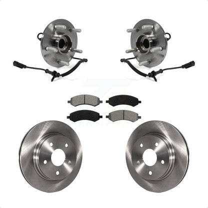 Ensemble de roulement de moyeu avant, Rotor de frein à disque et Kit de plaquettes pour Ram 1500 Classic 4W