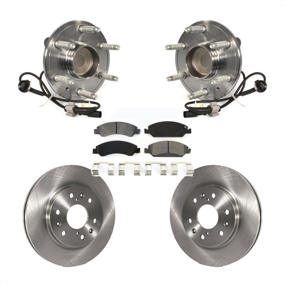 Kit de plaquettes de Rotor de frein, roulement de moyeu avant, pour GMC Sierra 1500 Chevrolet Silverado X