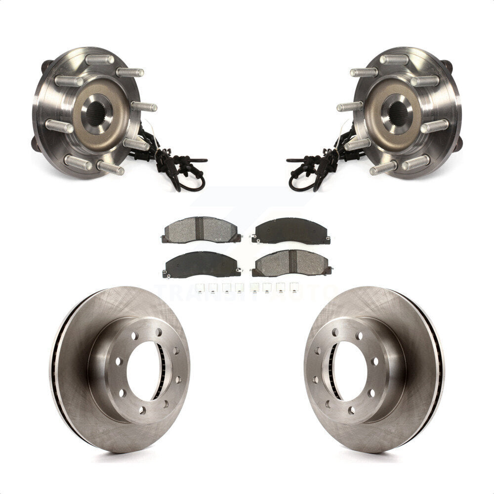 Ensemble de roulements de moyeu avant, Rotors et plaquettes de frein à disque, Kit pour Ram 2500 3500