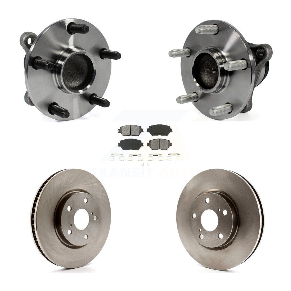 Kit de plaquettes de Rotor de frein à disque, ensemble de roulements de moyeu avant (5 pièces) pour Lexus IS250 GS30