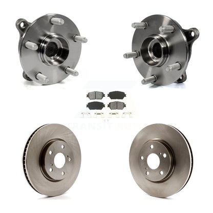 Ensemble de roulement de moyeu avant, Rotor de frein et Kit de plaquettes (5 pièces) pour Lexus IS250 GS300 AW