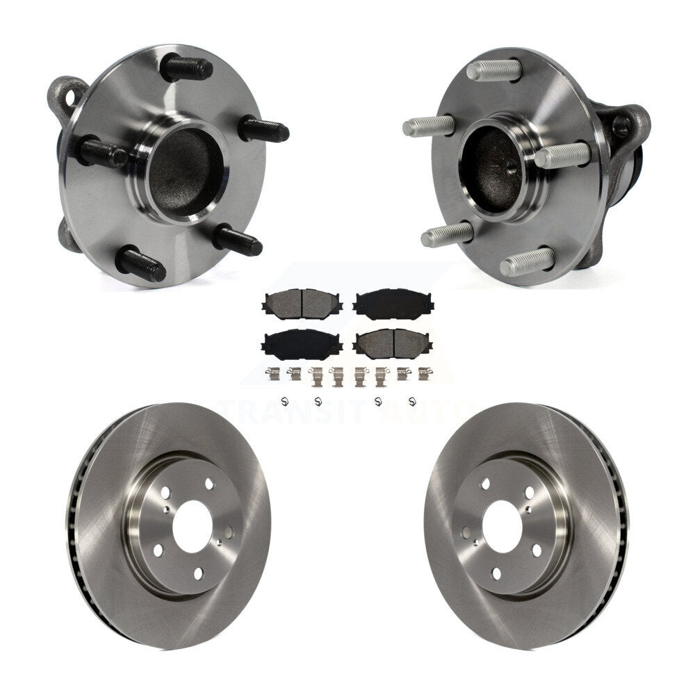 Kit de rotors et plaquettes de frein à disque d'assemblage de roulement de moyeu avant pour Lexus IS250 RWD