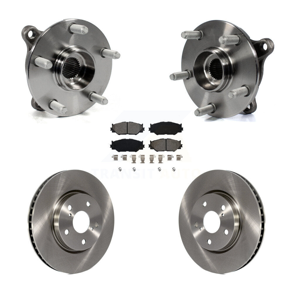 Ensemble de roulements de moyeu avant, Rotors et plaquettes de frein à disque pour Lexus IS250 AWD