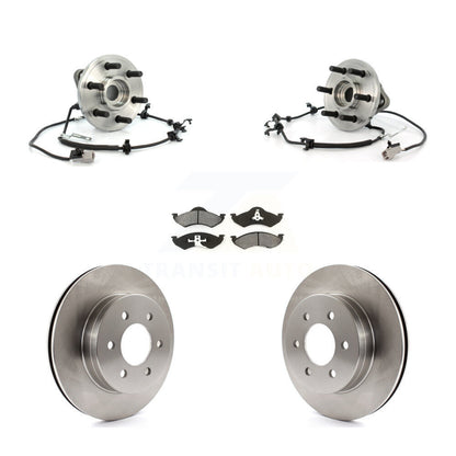 Ensemble de roulement de moyeu avant, Rotor de frein à disque et Kit de plaquettes pour Dodge Dakota Durang