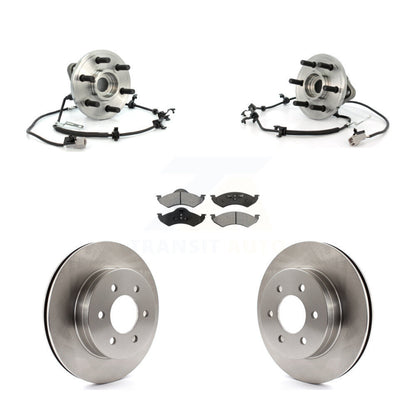Kit de rotor et plaquettes de frein à disque, roulement de moyeu avant, pour Dodge Dakota Durang 2000 – 2002