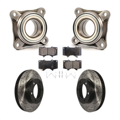 Kit de plaquettes de Rotor de frein, fente de perçage, roulement de roue avant, pour Toyota Tacoma 4Runner F