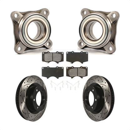 Kit de plaquettes de Rotor de frein, roulement de roue avant, fente de perçage, pour Toyota 4Runner Lexu