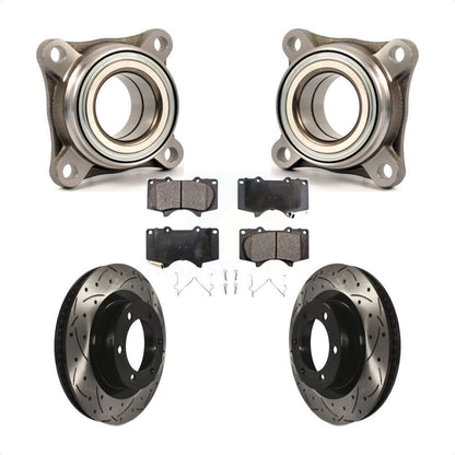 Kit de plaquettes de Rotor de frein, roulement de roue avant, fente de perçage, pour Toyota 4Runner Lexu