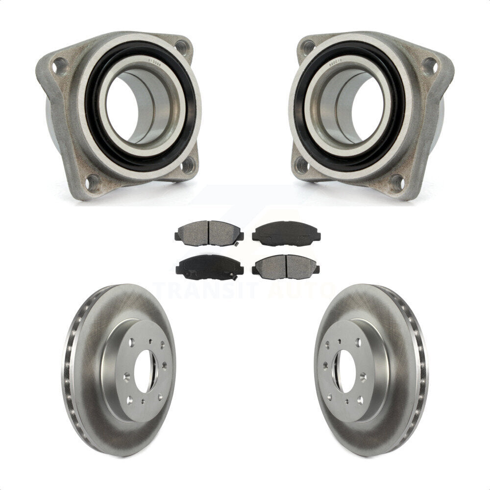 Kit de plaquettes de Rotor de frein à disque enduit de roulement de roue avant pour Acura CL 2.3 de 1998 à 1999