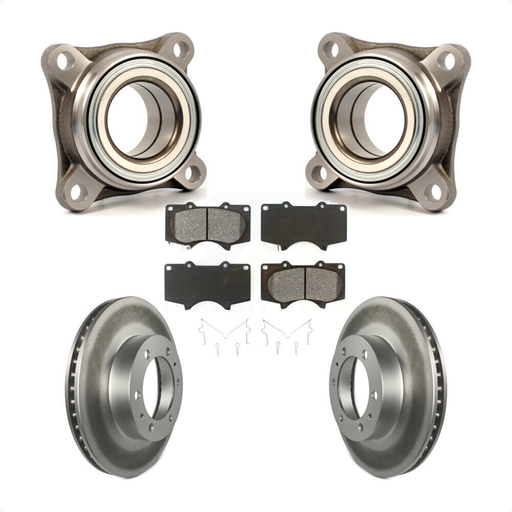 Kit de plaquettes de Rotor de frein à disque enduit de roulement de roue avant, pour Toyota Tacoma 4Runner F