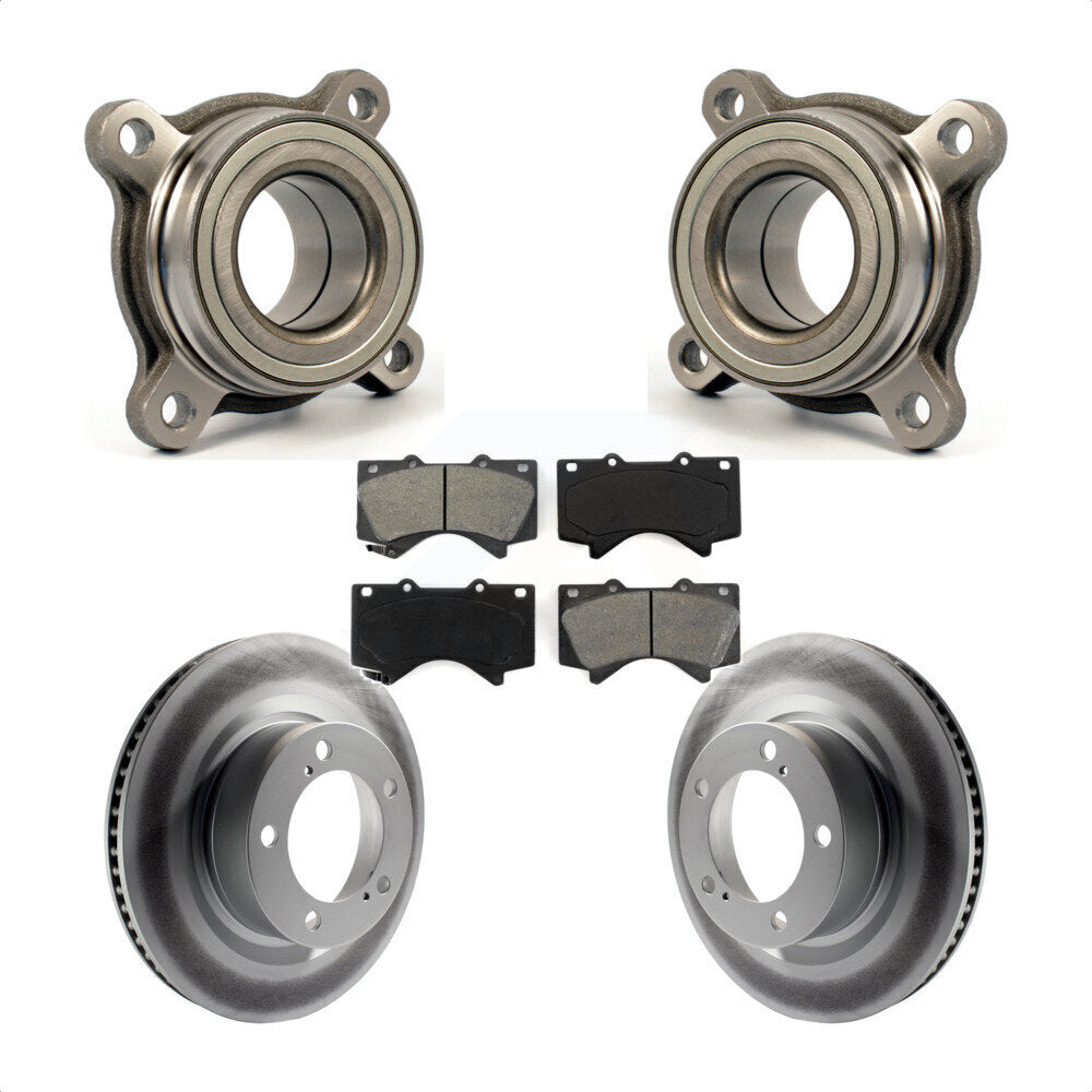Kit de Rotor et de plaquettes de frein revêtus de roulement de roue avant, pour Toyota Tundra Sequoia Lexu