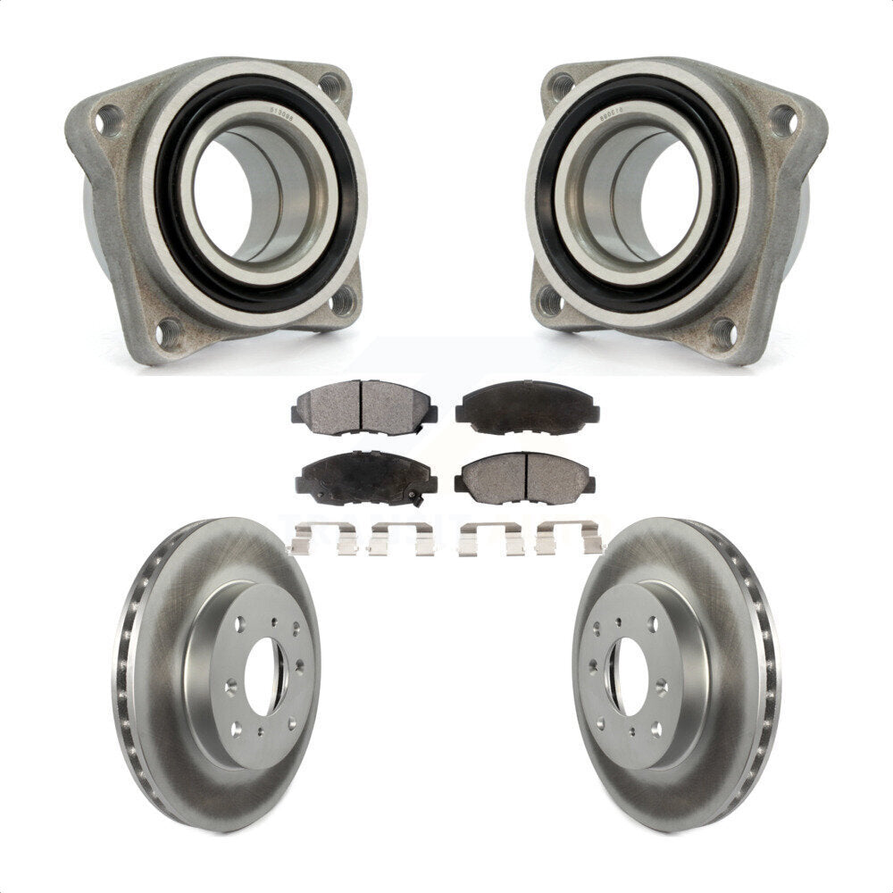 Kit de plaquettes de Rotor de frein à disque enduit de roulement de roue avant pour Acura CL 2.3 de 1998 à 1999