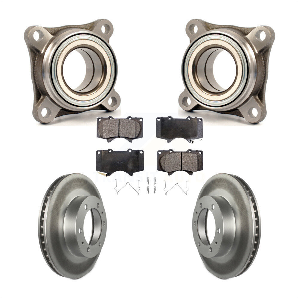 Kit de plaquettes de Rotor de frein à disque enduit de roulement de roue avant, pour Toyota Tacoma 4Runner F