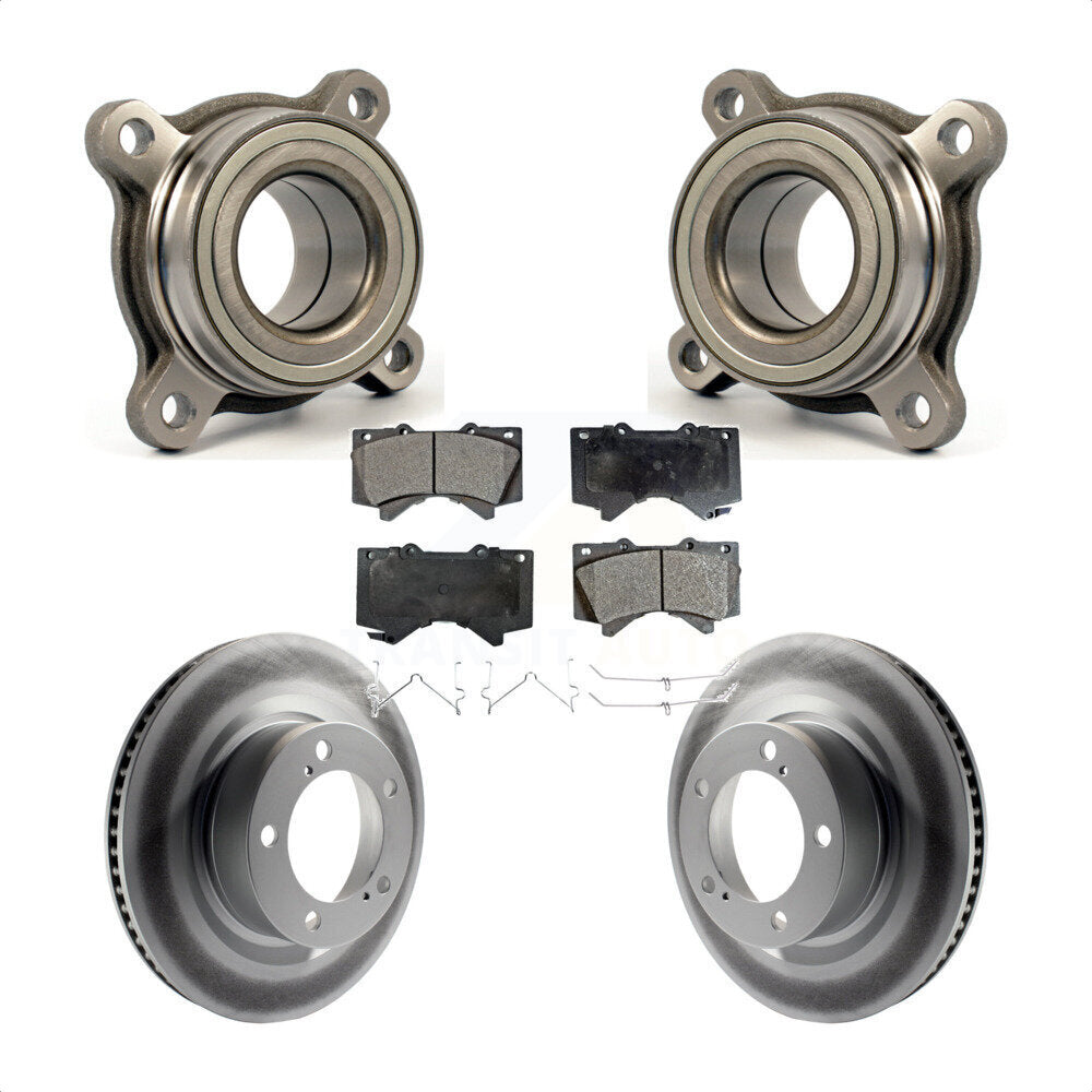 Kit de Rotor et de plaquettes de frein revêtus de roulement de roue avant, pour Toyota Tundra Sequoia Lexu