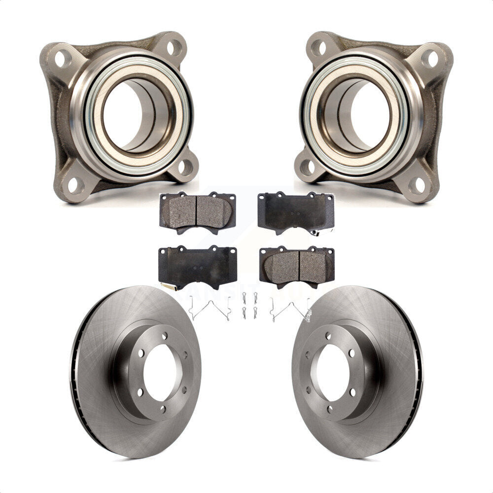 Kit de Rotor et plaquettes de frein à disque, roulement de roue avant, pour Toyota 4Runner Lexus GX47