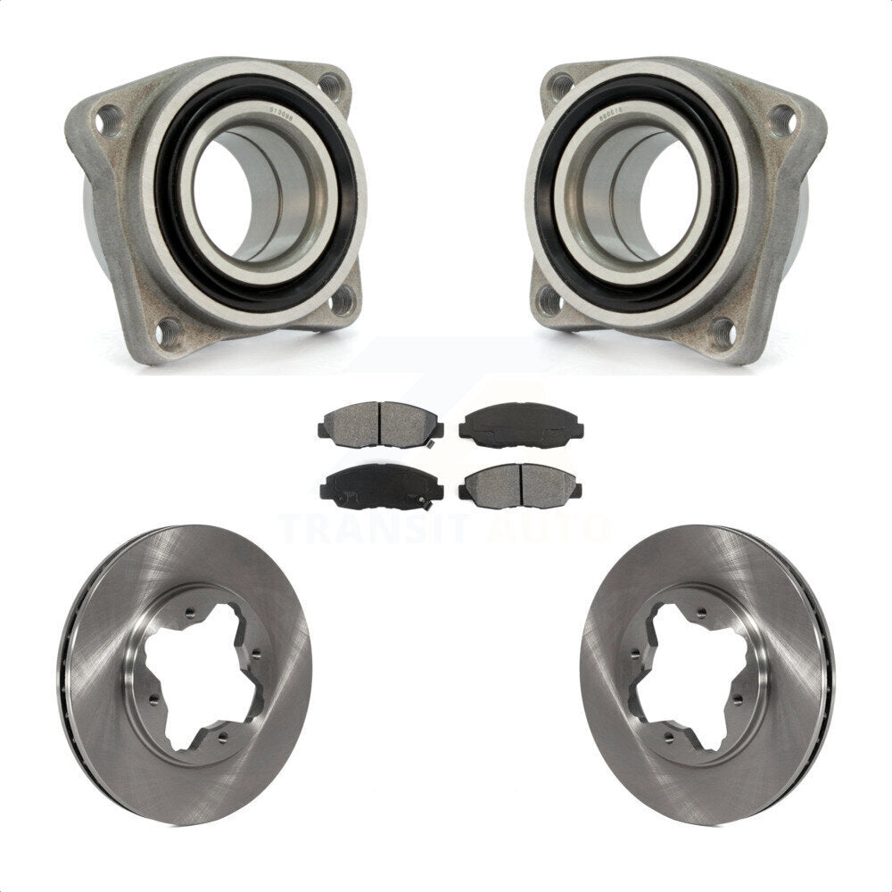 Kit de rotors et plaquettes de frein à disque, roulement de roue avant, pour Honda Accord Acura CL