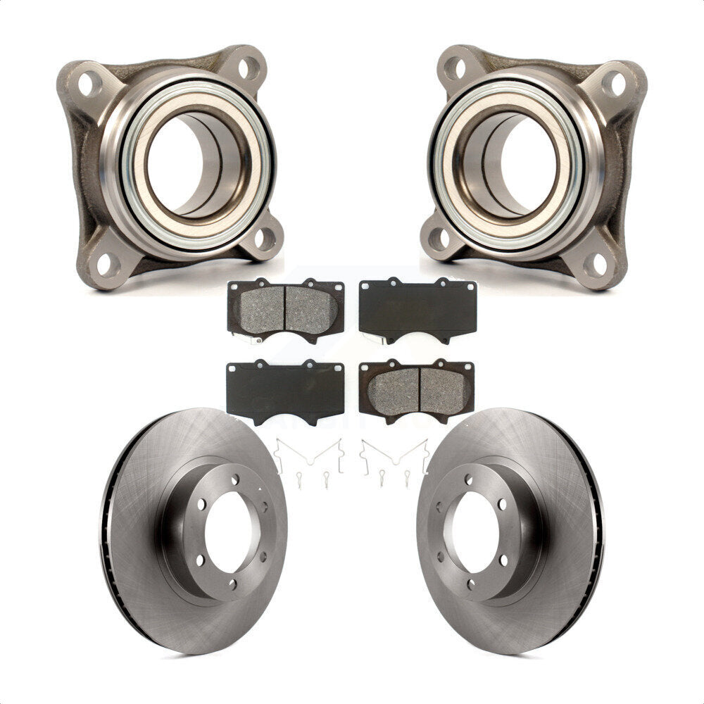 Kit de Rotor et plaquettes de frein à disque, roulement de roue avant, pour Toyota 4Runner Lexus GX47