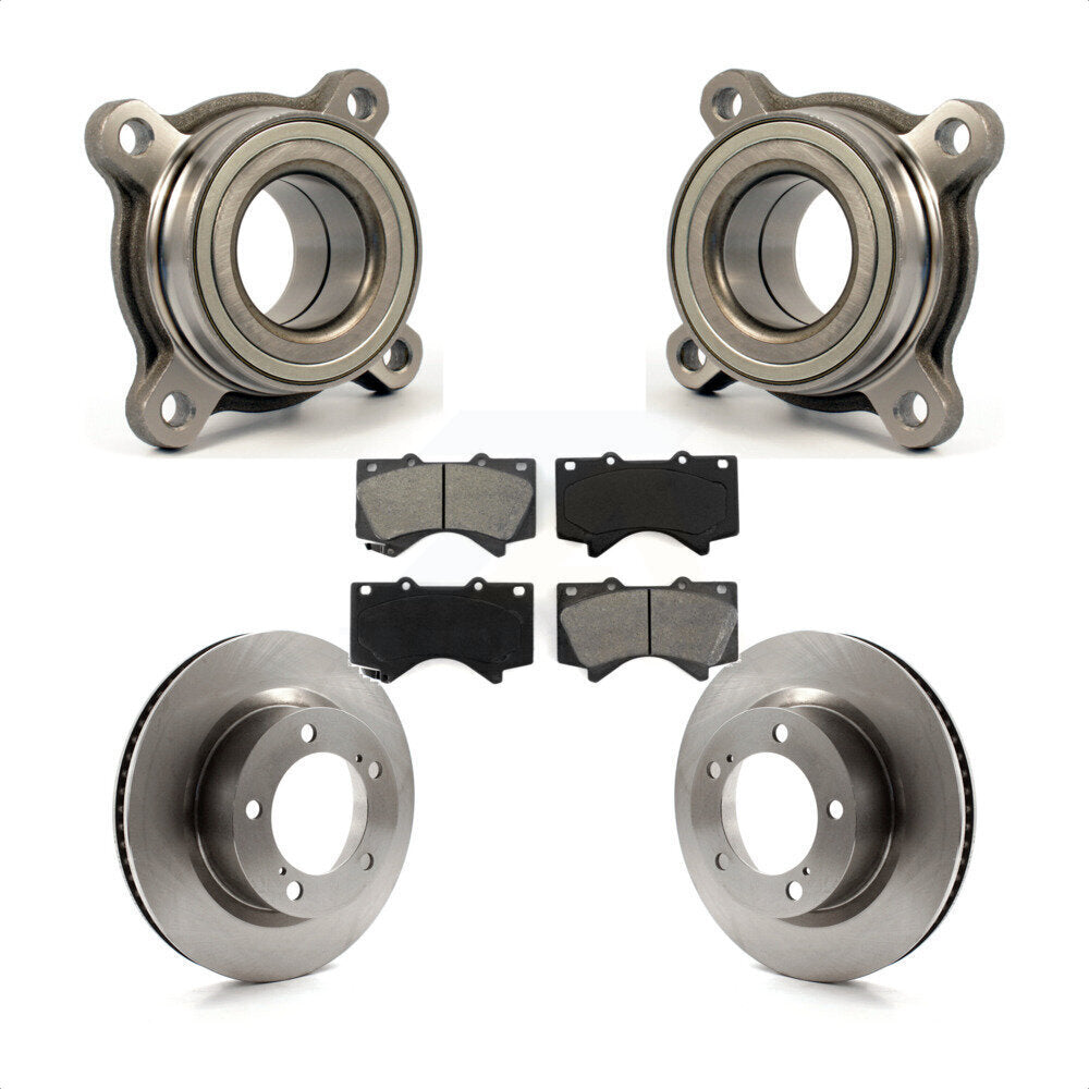Kit de plaquettes de Rotor de frein à disque, roulement de roue avant, pour Lexus LX570 Toyota Land Cruise
