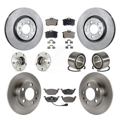 Kit de Rotor et de plaquettes de frein à disque, roulement de moyeu avant et arrière (10 pièces) pour Volkswagen Beetl