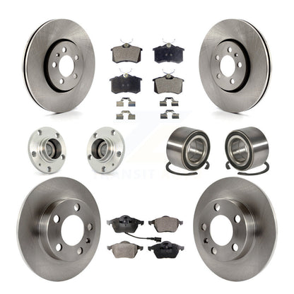 Kit de Rotor et de plaquettes de frein à disque, roulement de moyeu avant et arrière (10 pièces) pour Volkswagen Beetl
