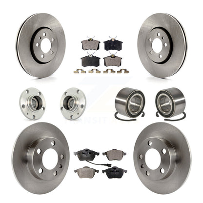 Kit de Rotor et de plaquettes de frein, roulement de moyeu avant et arrière (10 pièces) pour Volkswagen Golf Beetl