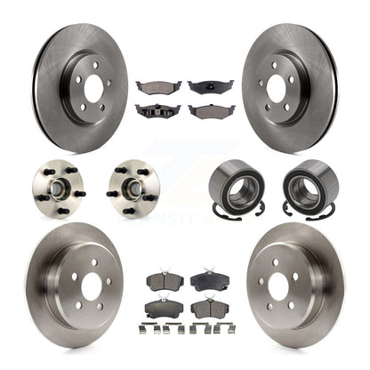 Kit de rotor et de plaquettes de frein à disque, roulement de moyeu avant et arrière (10 pièces) pour Chrysler PT Cruise