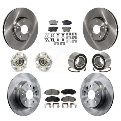 Kit de rotor et de plaquettes de frein à disque, ensemble de roulements de moyeu avant et arrière (10 pièces) pour Acura T