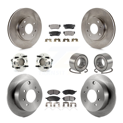 Kit de plaquettes de Rotor de frein, roulement de moyeu avant et arrière (10 pièces), pour Hyundai Sonata 4 roues AB