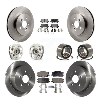 Kit de Rotor et de plaquettes de frein, roulement de moyeu avant et arrière (10 pièces) pour Lexus RX350 RX330 Toyot