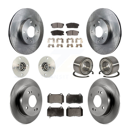 Kit de rotors et plaquettes de frein avec roulement de moyeu avant et arrière (10 pièces) pour Nissan Sentra 2002 2.5