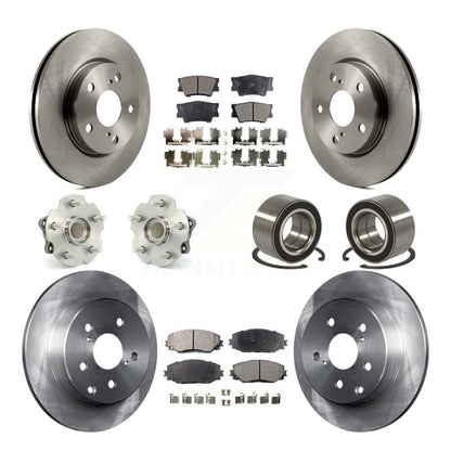 Kit de rotor et de plaquettes de frein à disque, roulement de moyeu avant et arrière (10 pièces) pour Lexus HS250 2010