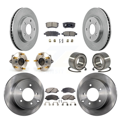 Kit de Rotor et de plaquettes de frein à disque, roulement de moyeu avant et arrière (10 pièces) pour Mitsubishi Lance
