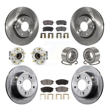 Kit de Rotor et de plaquettes de frein, roulement de moyeu avant et arrière (10 pièces) pour Hyundai Tucson Kia FW