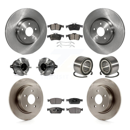 Kit de plaquettes de Rotor de frein, roulement de moyeu avant et arrière (10 pièces), pour Ford Escape FWD avec 2.0