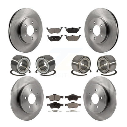 Kit de rotors et plaquettes de frein à roulement avant et arrière (10 pièces) pour Ford Escape Mercury Marine