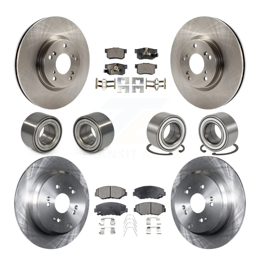 Kit de Rotor et plaquettes de frein à disque, roulement avant et arrière (10 pièces) pour Honda CR-2005 – 2006