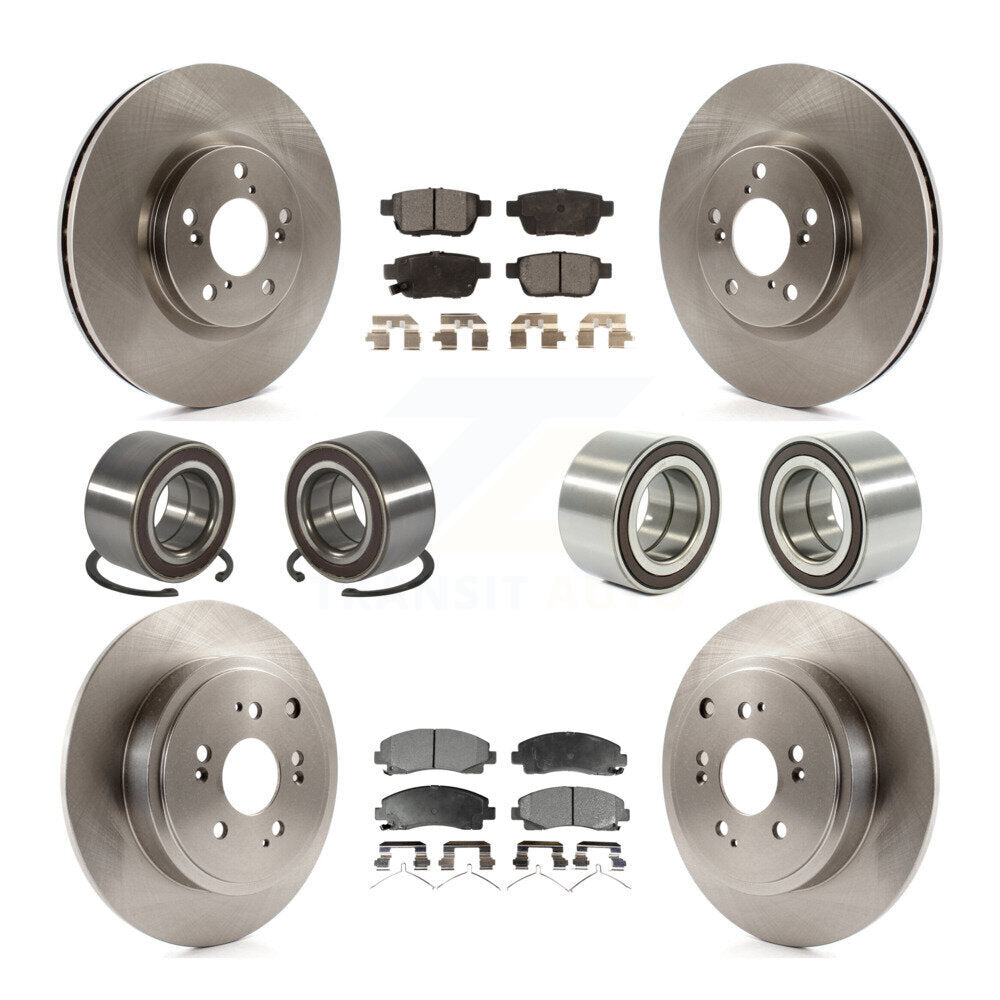 Kit de plaquettes de Rotor de frein à disque, roulement avant et arrière (10 pièces) pour Honda Ridgelin 2006 – 2014