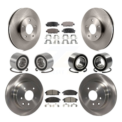 Kit de rotors et plaquettes de frein à roulement avant et arrière (10 pièces) pour Nissan X-Trail FW 2005-2006