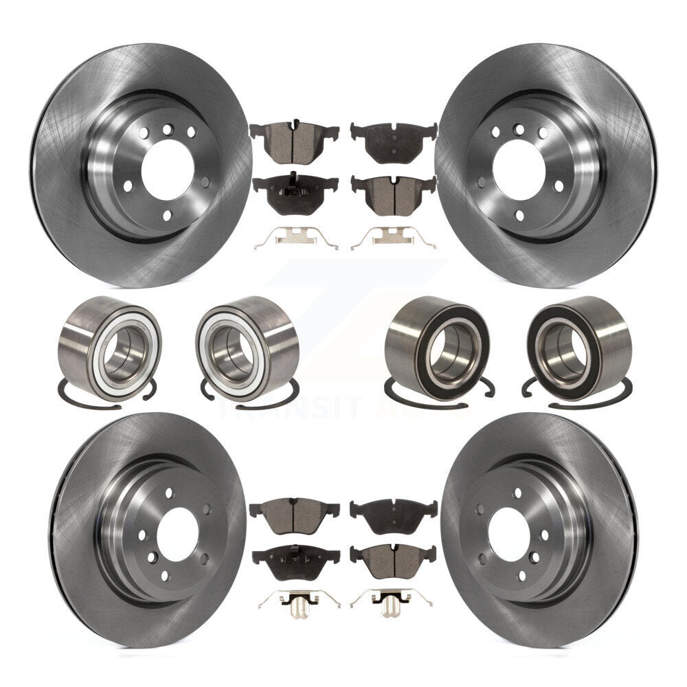 Kit de rotors et plaquettes de frein à disque, roulement de roue avant et arrière (10 pièces) pour BMW 330x 2006