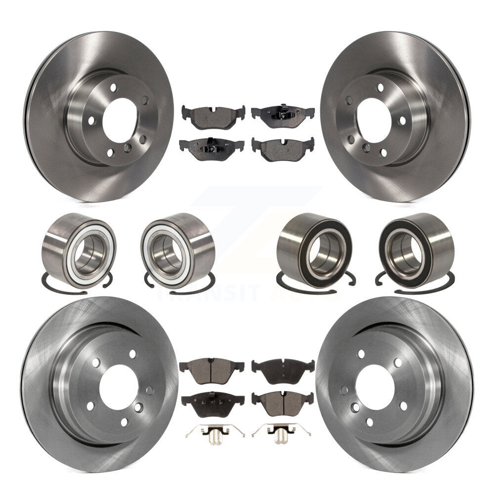 Kit de rotors et plaquettes de frein à disque, roulements de roue avant et arrière (10 pièces) pour BMW 328xi